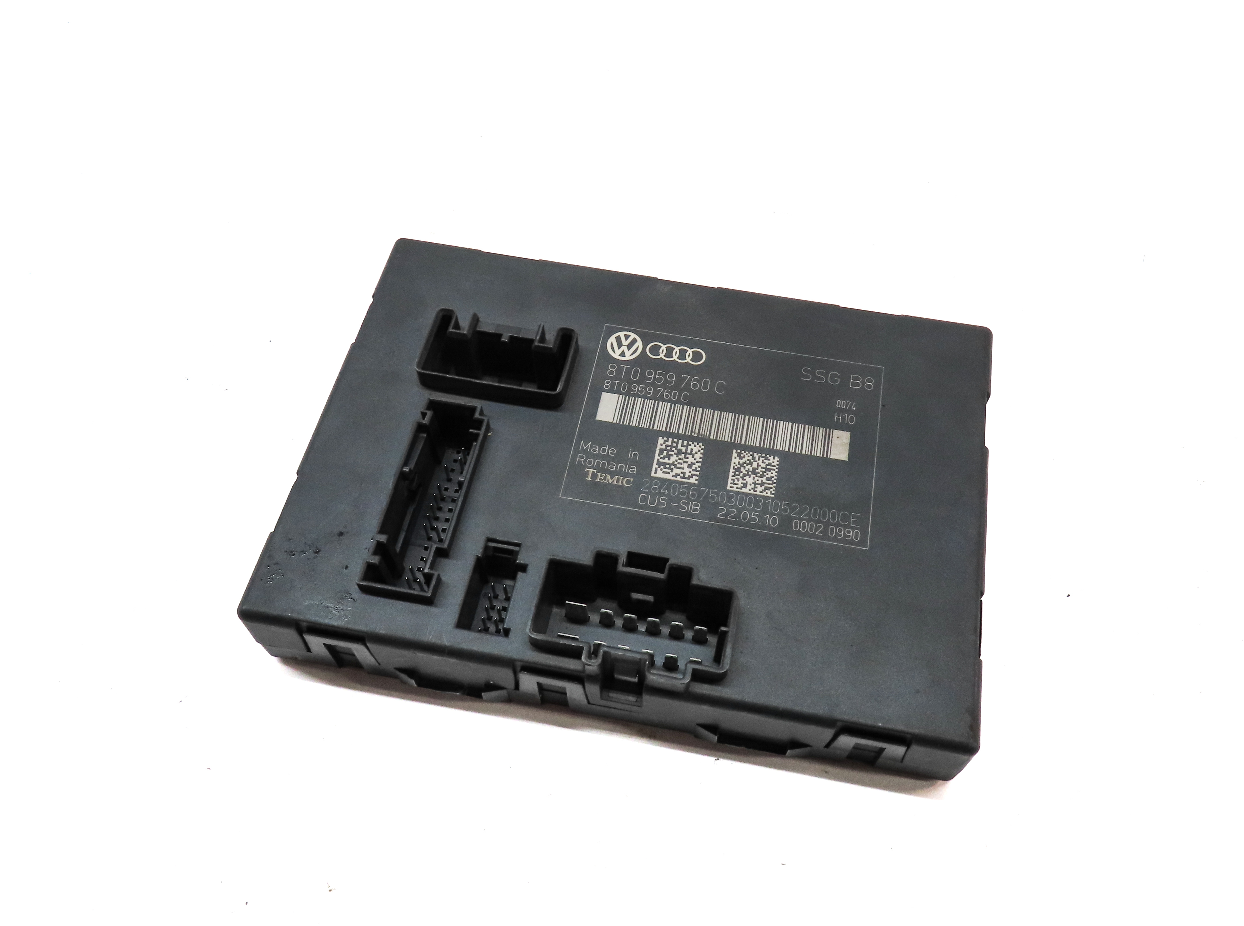 10-17 AUDI A5 B8 8T FRONT LEFT OR RIGHT MEMORY (NON SPORT) SEAT CONTROL MODULE — exact item pictured